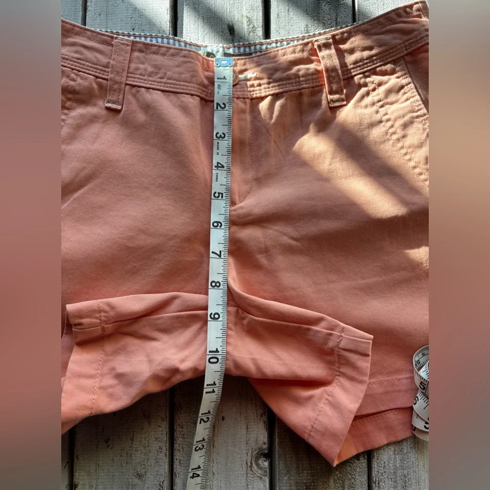 Bass Pro Shops Natural Collections Cotton Shorts Coral Casual Summer Size 4 - Picture 6 of 11